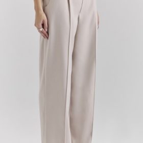 Hayden Beige High Waist Tailored Trousers - Image 12