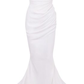 Esmee Ivory Draped Strapless Bridal Gown - Limited Edition - Image 2