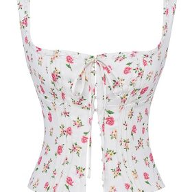 Chicca Rose Print Floral Top - Image 2