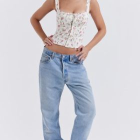 Chicca Rose Print Floral Top - Image 8