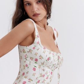 Chicca Rose Print Floral Top - Image 12