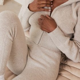 Blaise Opal Marl Knit Cropped Cardigan - Image 5