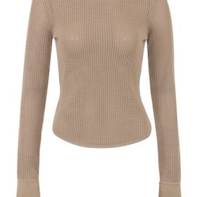 Savannah Taupe Knit Long Sleeve Top - Image 2
