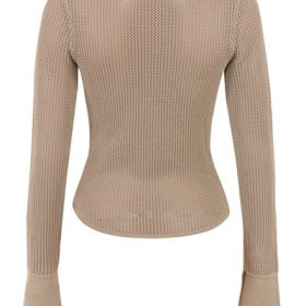 Savannah Taupe Knit Long Sleeve Top - Image 4