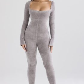 Isis Mink Heavy Chenille Loungewear Jumpsuit - Image 7