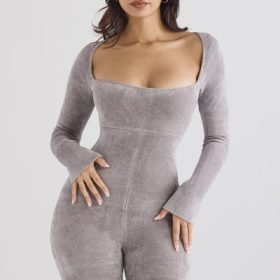 Isis Mink Heavy Chenille Loungewear Jumpsuit - Image 9