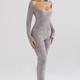 Isis Mink Heavy Chenille Loungewear Jumpsuit - Image 10