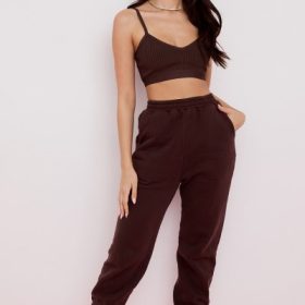 Sky Chocolate Fleece Back Jogging Trouser - Image 7