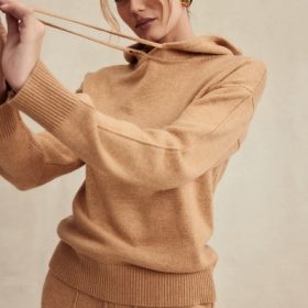Jionni Camel Cashmere Blend Hoodie - Image 9