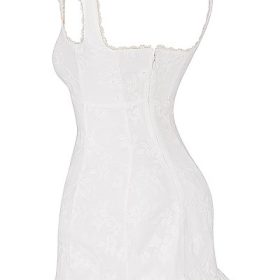 Odessa White Embroidered Mini Dress - Image 3