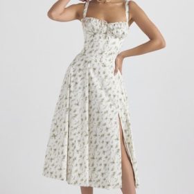 Carmen Garden Print Bustier Sundress - Image 9