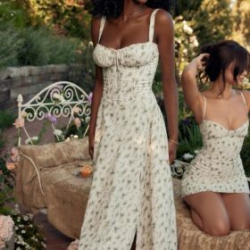 Carmen Garden Print Bustier Sundress - Image 15