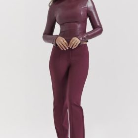 Lillie Wine Trousers - Image 5