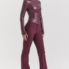 Lillie Wine Trousers - Image 10