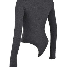 Marianna Charcoal Loungewear Bodysuit - Image 3