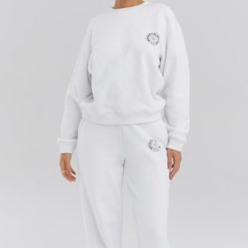 Haze White Crew Neck Sweatshirt - Image 5
