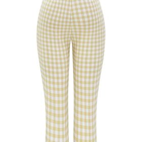 Carella Gingerbread Gingham Capri Trousers - Image 4