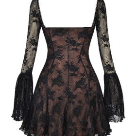 Analissa Black Lace Corset Dress - Image 4