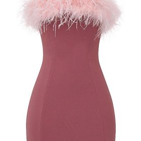 Alexa Warm Pink Mini Dress - Image 2