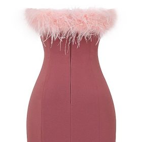 Alexa Warm Pink Mini Dress - Image 4