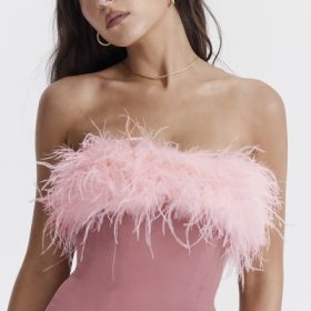 Alexa Warm Pink Mini Dress - Image 10