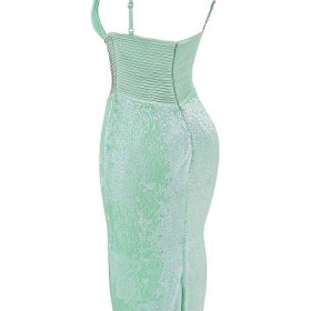 Thala Seafoam Sequin Corset Midi Dress - Image 3