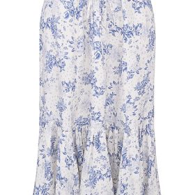 Aitana Blue Print Midi Skirt - Image 2