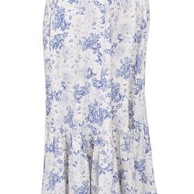 Aitana Blue Print Midi Skirt - Image 3