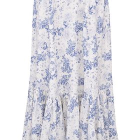 Aitana Blue Print Midi Skirt - Image 4