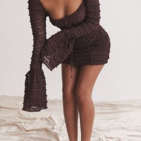 Marisa Espresso Lace Dress